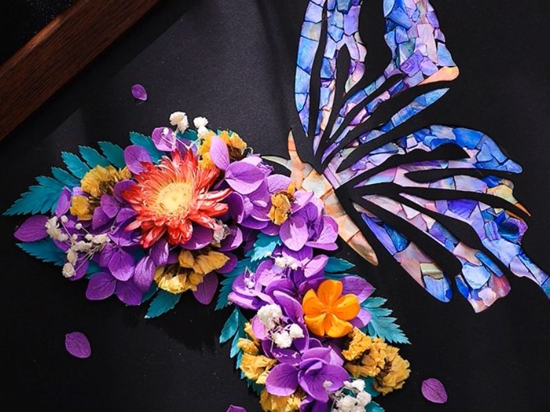 螺細貝殼裝飾畫