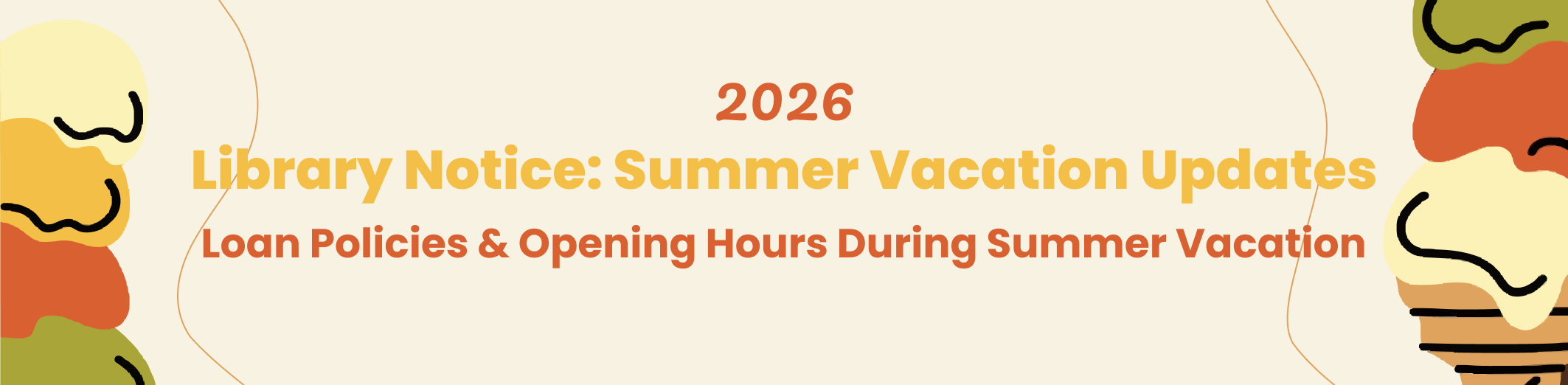 Summer Vacation Updates