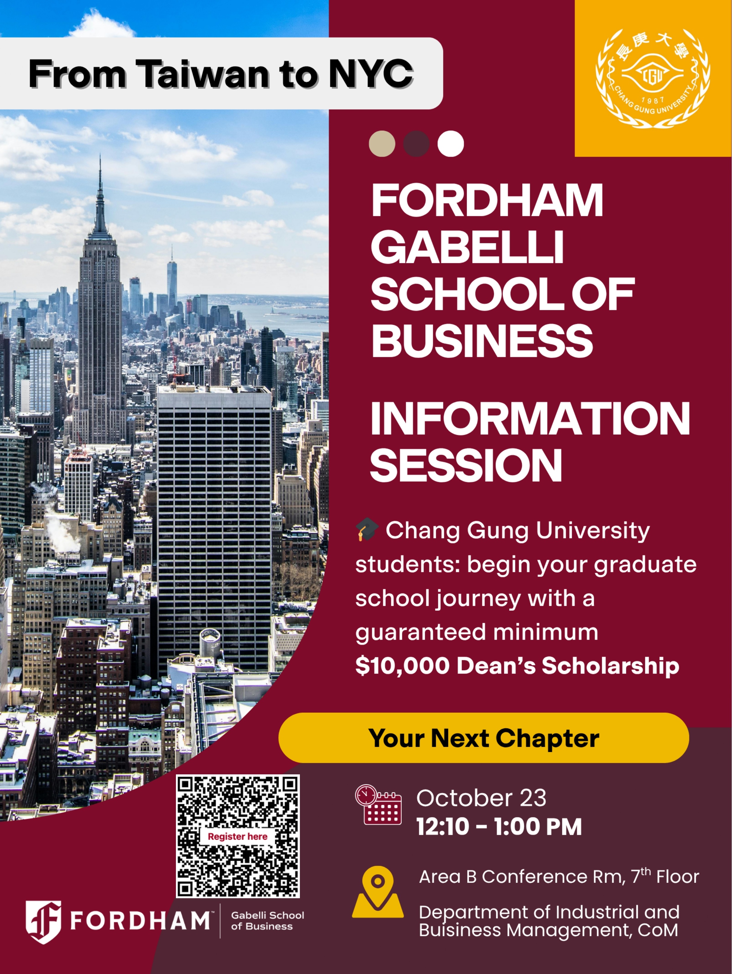 Chang Gung Uni-Fordham 2025 (Information Session)