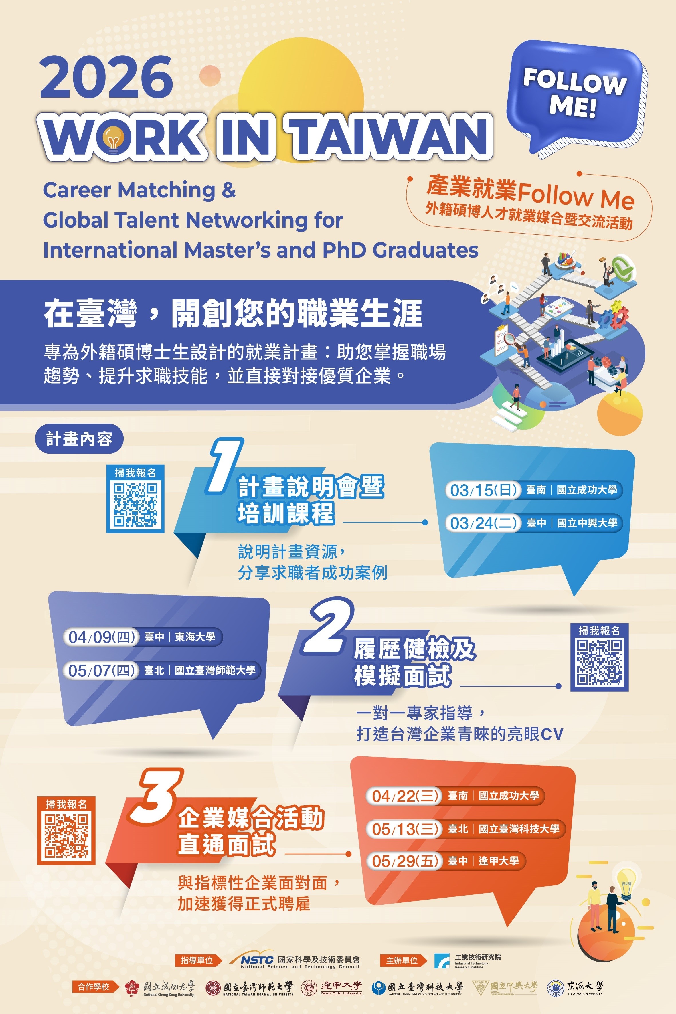 外籍碩博士在台就業媒合計畫