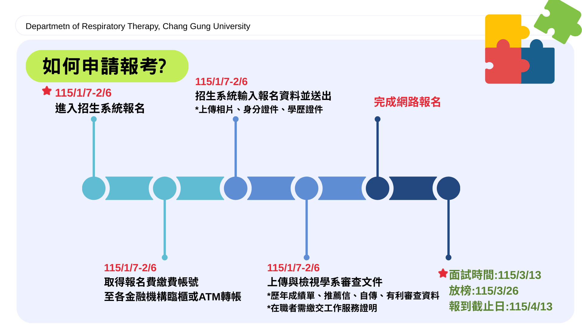115學年度碩士班考試報名流程
