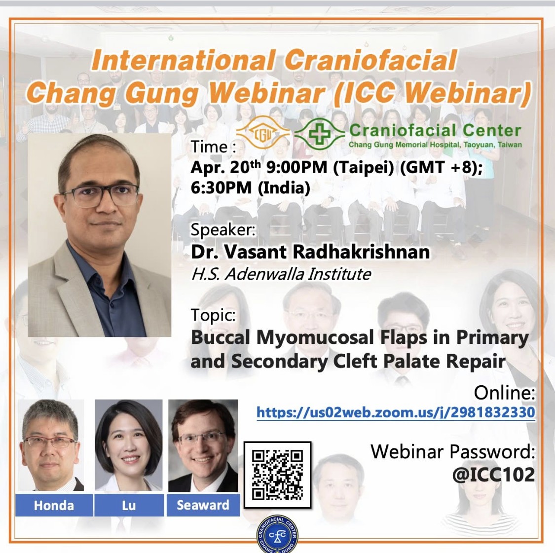 The 102nd ICC Webinar will be held this coming Sunday.