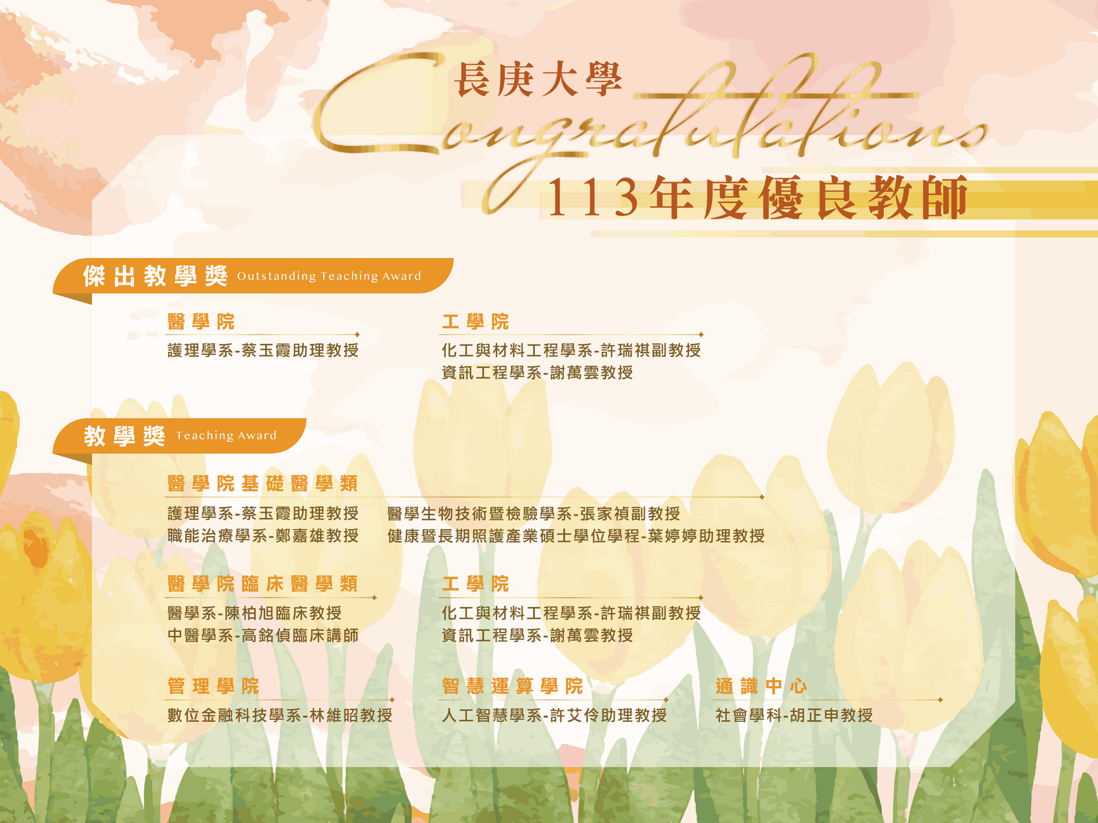 113年度優良教師