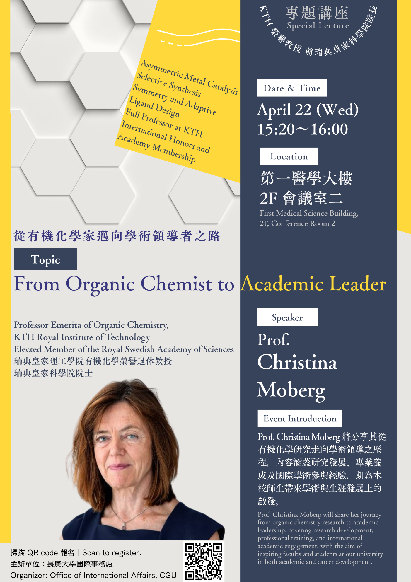 From Organic Chemist to Academic Leader