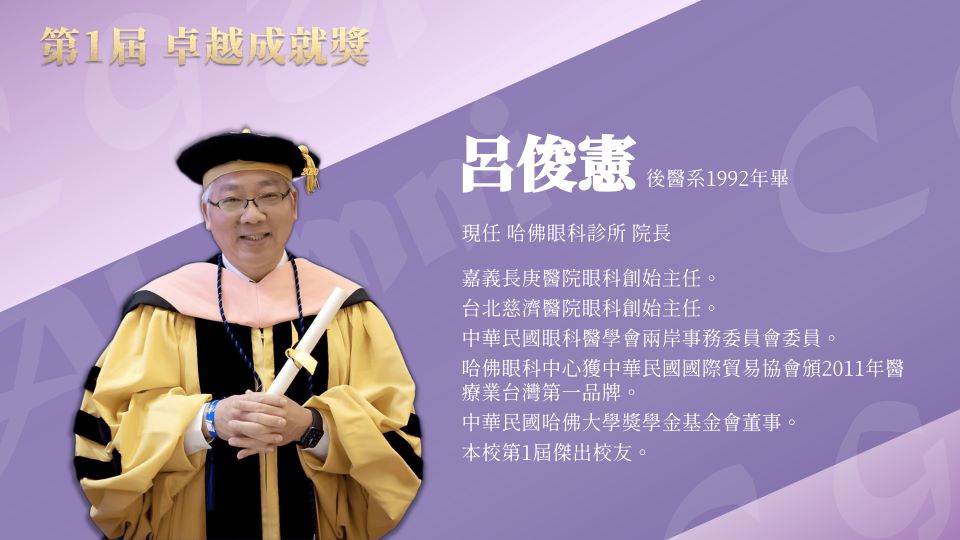 第一屆卓越成就獎呂俊憲