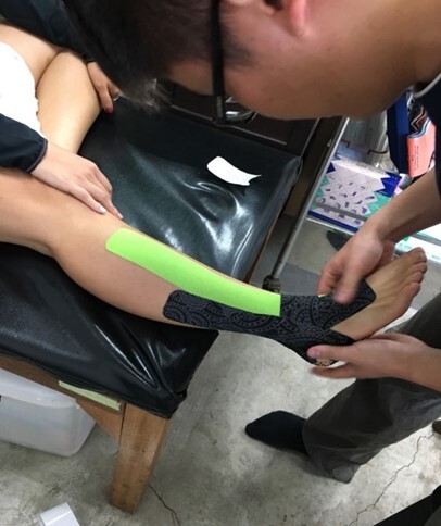▲場邊防護-運動貼紮