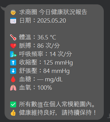 LINE Bot原型系統示意圖