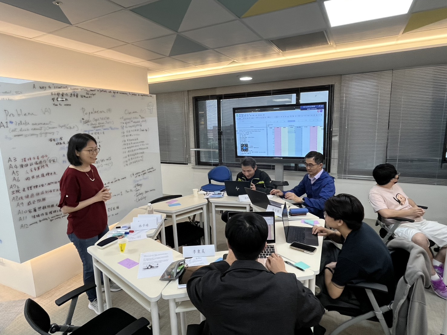 Professor Peng-Ting Chen led the team members in conducting clinical needs assessment and exploration.