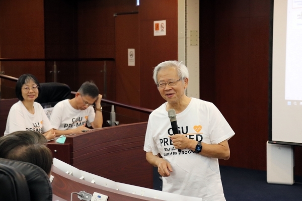 湯明哲校長歡迎北美大學生來長庚大學參加醫學預科暑期課程
