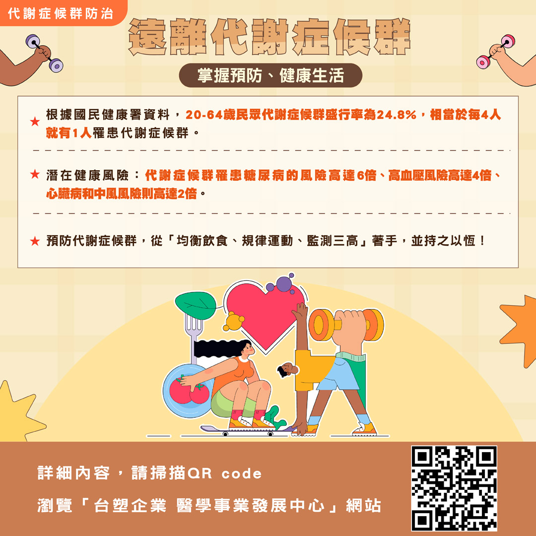 【健康專書】代謝症候群防治懶人包-掌握預防、健康生活，從現在開始！